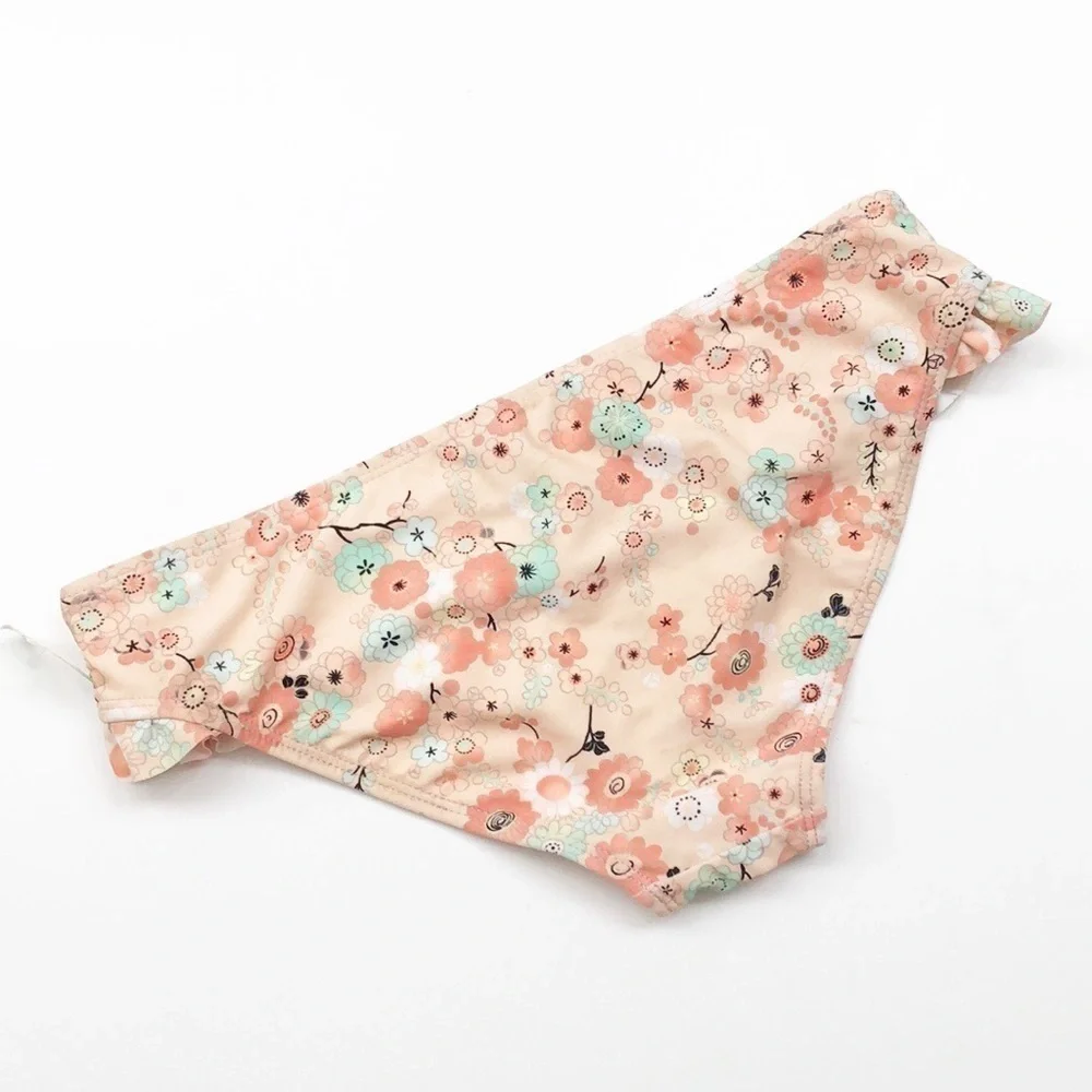 Raisins girls peach floral printed bikini bottoms